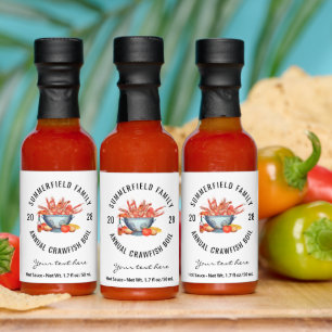 Seafood Cookout Family Crawfish Boil Party Hot Sauces