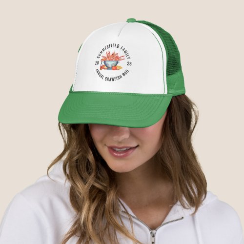 Seafood Cookout Family Reunion Crawfish Boil Party Trucker Hat