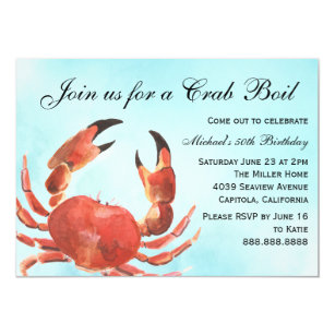 Seafood Boil Party Invitations 7