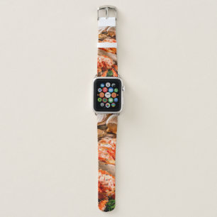 Seafood cuisine plate as an ocean gourmet dinner b apple watch band