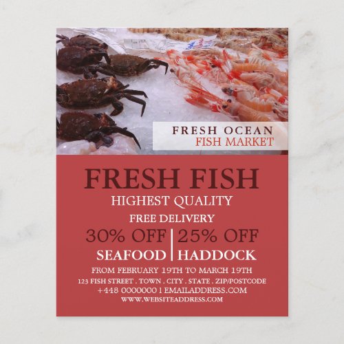 Seafood Display FishmongerWife Fish Market Flyer