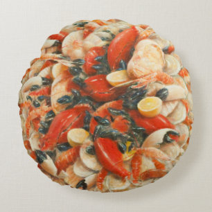 Seafood Extravaganza 2010 Round Pillow