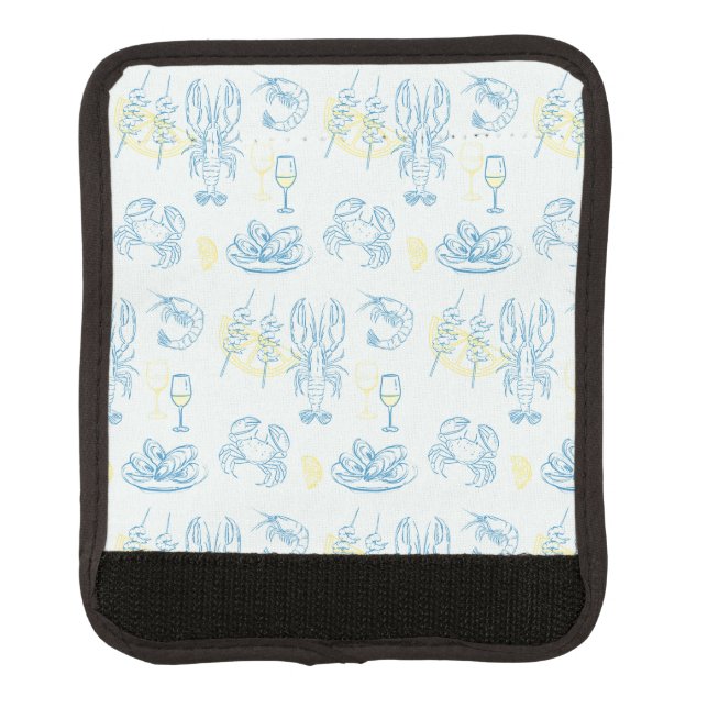 Seafood Feast Luggage Handle Wrap (Front)