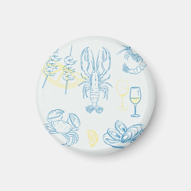 Seafood Feast Magnet (Front)