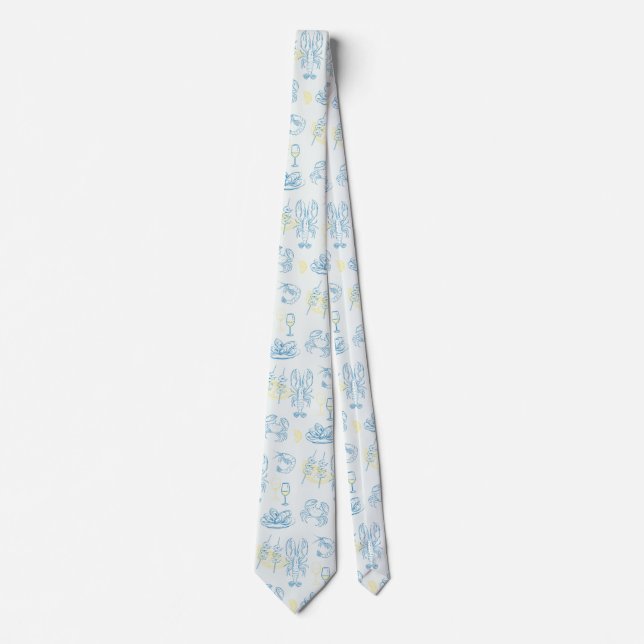  Seafood Feast Neck Tie (Front)