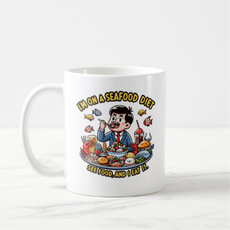 "Seafood Feast – See Food, Eat Food" Coffee Mug
