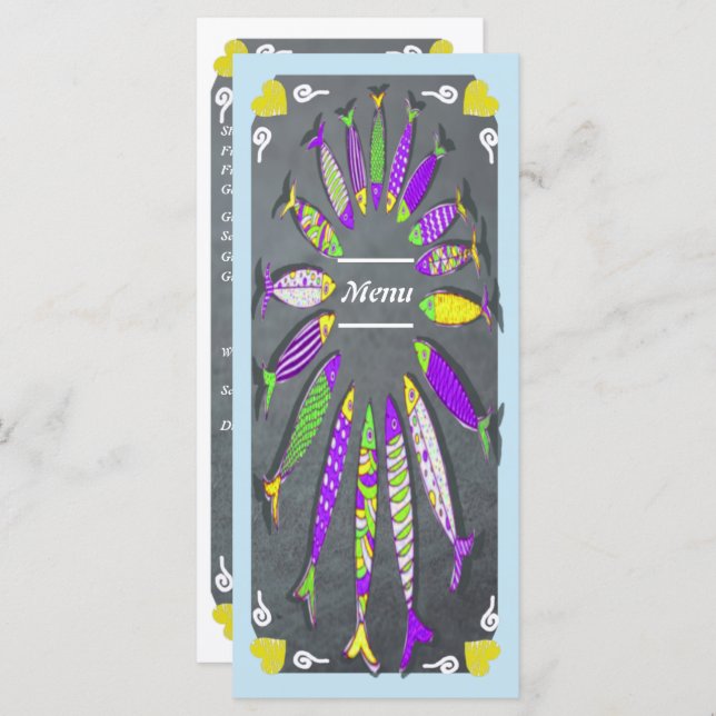 Seafood & Fish Restaurant Menu (Front/Back)