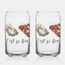 Seafood Glass Cans