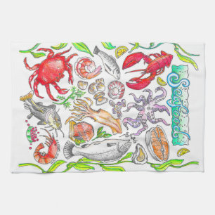 Seafood Kitchen Towel