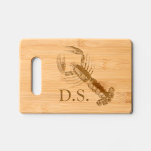 Seafood Lobster Crayfish Nautical Charcuterie Engraved Cutting Board