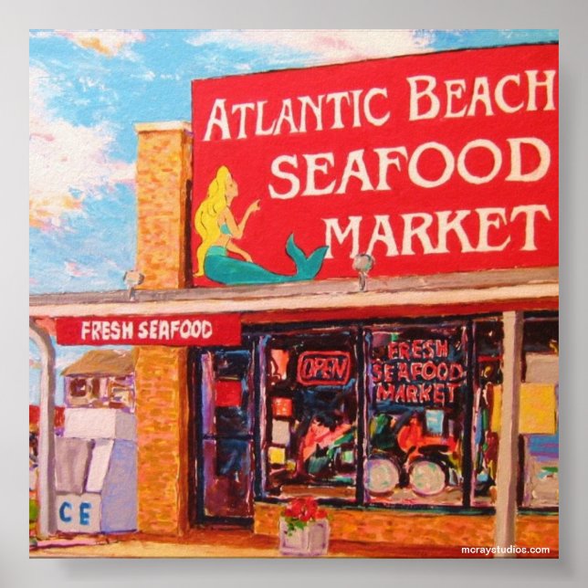 "Seafood Market" Poster (Front)