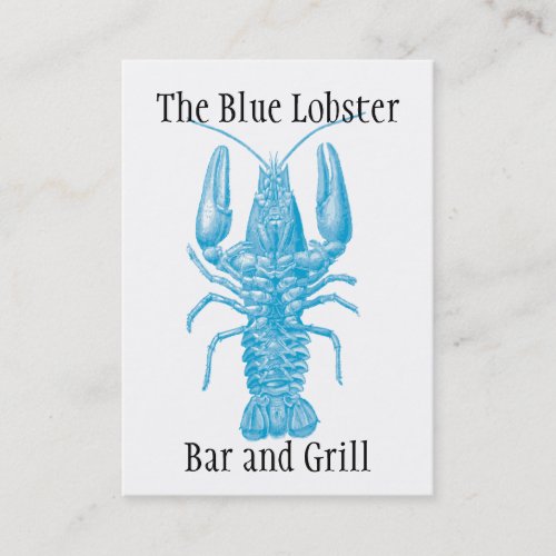 Seafood or fishing theme business card