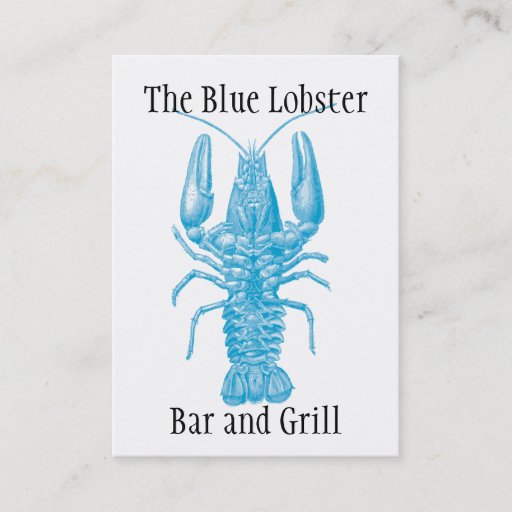 Customizable Seafood or fishing theme business card