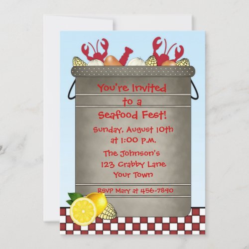 Seafood Party Invitation