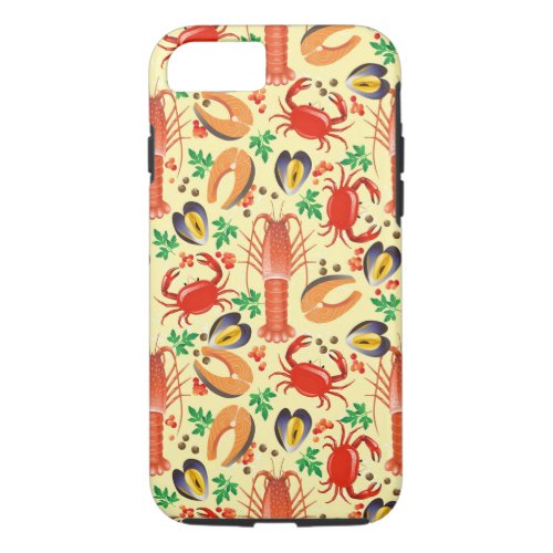 Seafood Pattern iPhone 87 Case