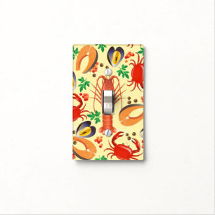 Seafood Pattern Light Switch Cover
