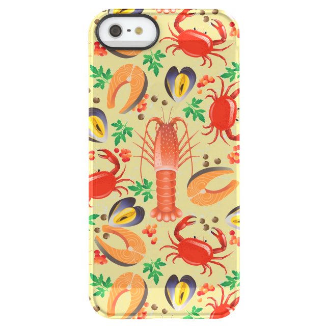 Seafood Pattern Uncommon iPhone Case (Back)