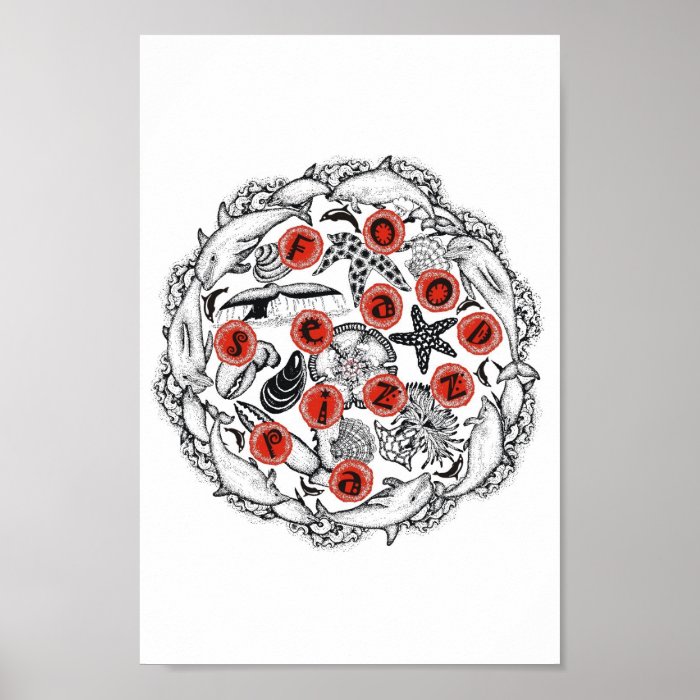 Seafood Pizza Posters