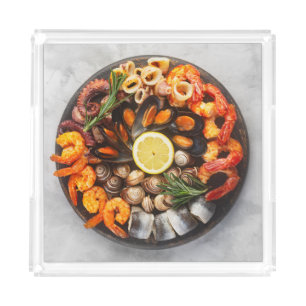 Seafood Platter Acrylic Tray