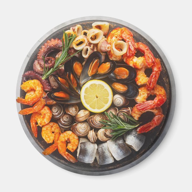 Seafood Platter Magnet (Front)