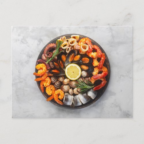 Seafood Platter Postcard