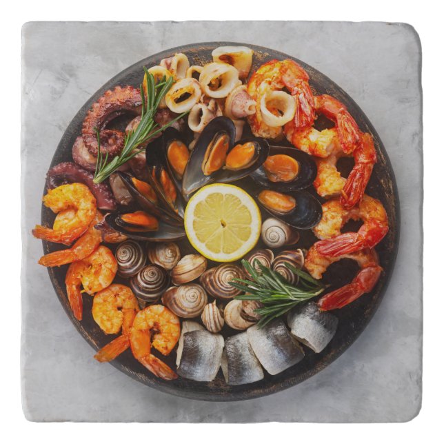 Seafood Platter Trivet (Front)