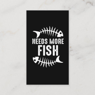 Seafood Pun Needs more Fish Foodie Business Card