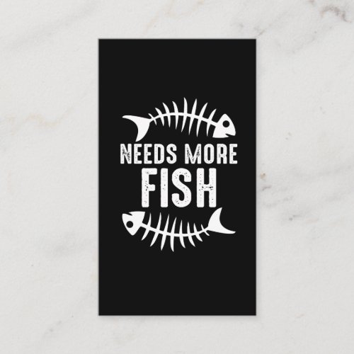 SeafoodPun Needs more Fish Foodie Business Card