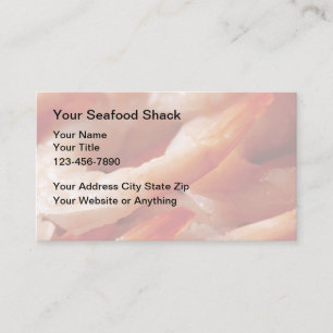 Seafood Restaurant DIstributor Business Cards