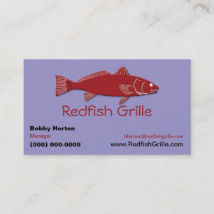Seafood Restaurant / Grill   Coastal Seafood Business Card