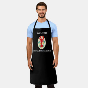 Seafood restaurant welcome red lobster Personalize Apron