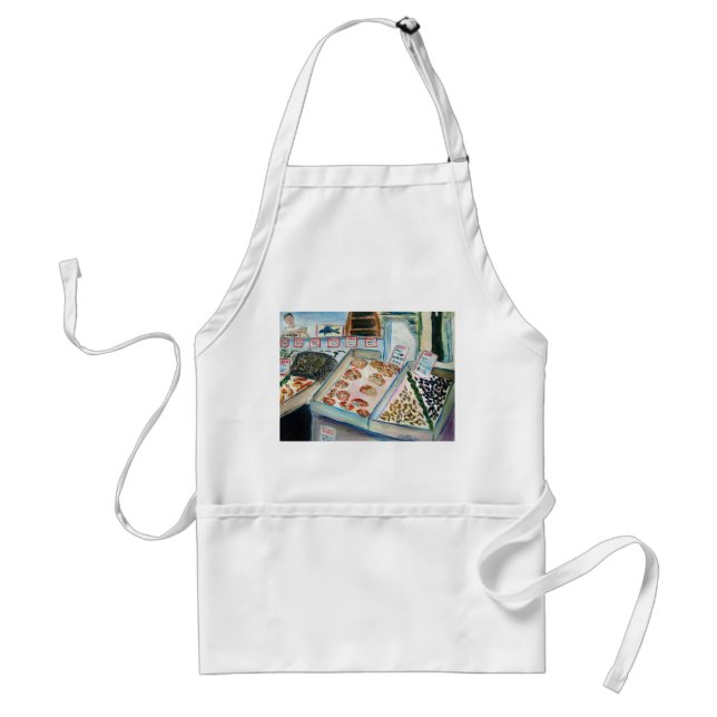 Seafood Sale Apron (Pike Place Market Seattle) (Front)