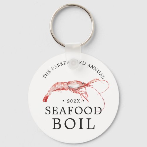 Seafood  Shrimp Boil  Themed Party Keychain