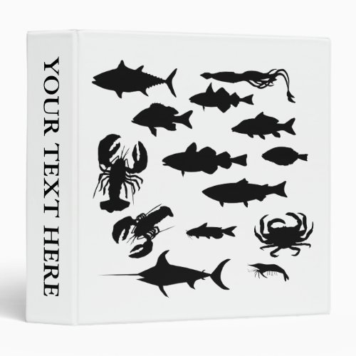 Seafood Silhouettes Recipe Binder