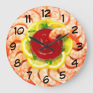 Seafood Theme Kitchen Wall Clocks