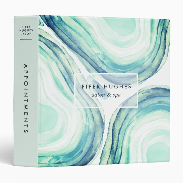 Seaglass Geode Binder (Front/Spine)