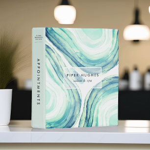 Seaglass Geode Mini Binder