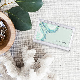 Seaglass Geode | Personalized Business Card Case