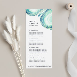Seaglass Geode Services or Price List Rack Card