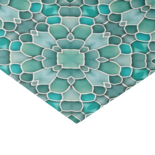 Seaglass Mosaic Pattern Ocean Theme Craft Projects Tissue Paper
