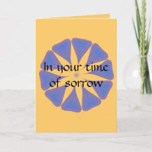Seaglass sympathy card