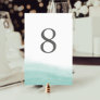 Seaglass Tides Table Number Card