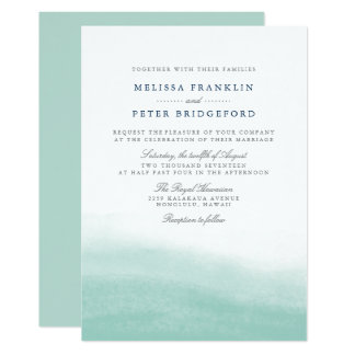 Seaglass Tides Wedding Invitation