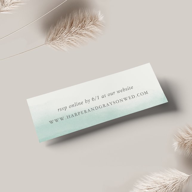 Seaglass Tides Wedding Website RSVP Cards (Creator Uploaded)