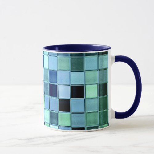 SeaGlass Tile custom mug in various styles