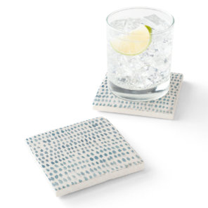 Seaglass  Watercolor Marble Stone Coaster
