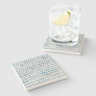 Seaglass  Watercolor Marble Stone Coaster