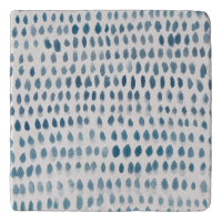 Seaglass  Watercolor Marble Stone Coaster