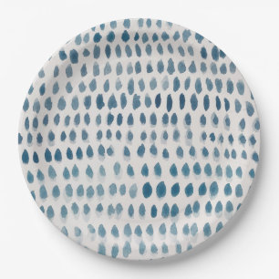 Seaglass  Watercolor Pattern Paper Plates