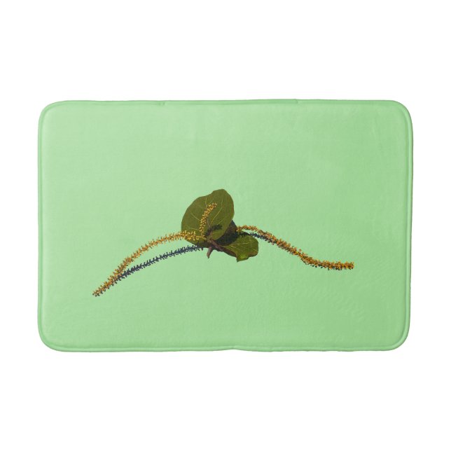 Seagrape Blooms- Key Lime Bath Mat (Front)